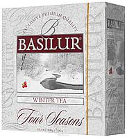 Чай чёрный пакетированный Четыре сезона Зимний чай Winter tea, 100пак Basilur