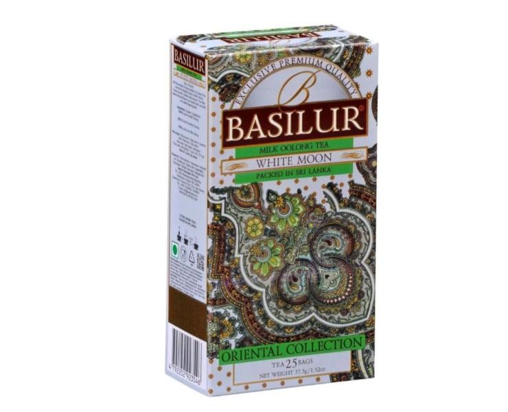Чай Basilur White Moon зеленый в коробке 25 пакетиков