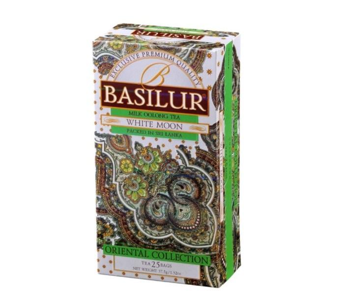 Чай Basilur White Moon зеленый в коробке 25 пакетиков - фото 2 - id-p102316815