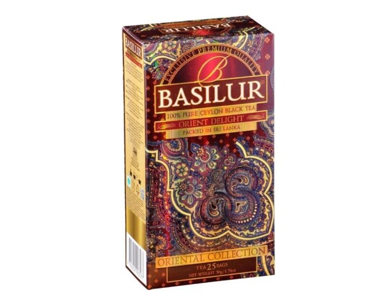 Чай Basilur Orient Delight черный в коробке 25 пакетиков - фото 1 - id-p102316844