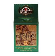 Чай Basilur Green зеленый листовой в коробке 100 г