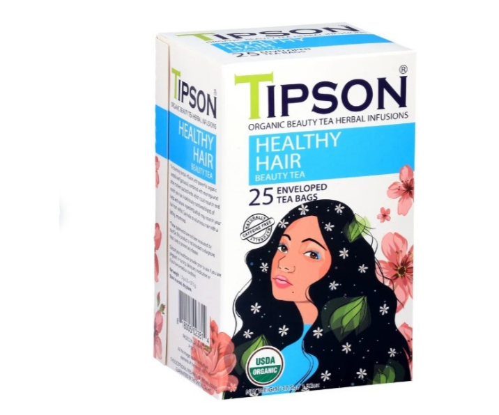 Чай Tipson Beauty Tea Сила волос в коробке 25 пакетиков