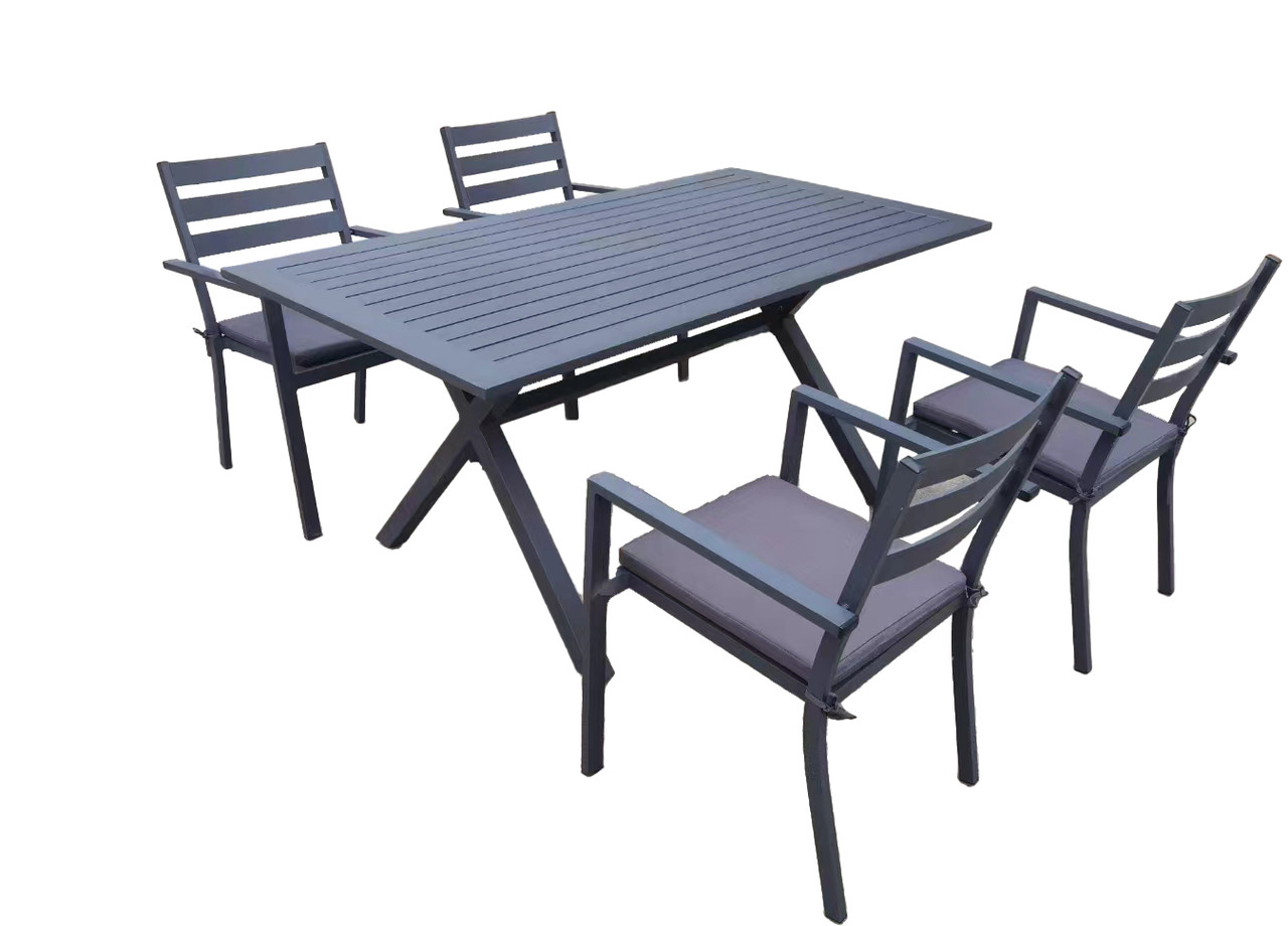 Обеденная группа на 4 персоны "Кейптаун" (алюминиевый)