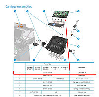 HP печатная плата каретки принтера Carraige PCA Board (CQ109-67034), фото 3