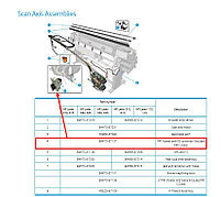 Клапан датчика давления с кабелем. PIP, floater and ISS connector for HP Latex 300 series (B4H70-67137), фото 2