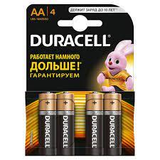 Батарейка AA Duracell Basic 4 шт/блистер - фото 1 - id-p108338334