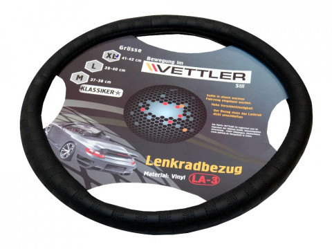 Оплетка на руль PVC XL 41-42 см. Черный VETTLER KLASSIKER - фото 1 - id-p108341857