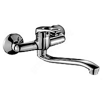 Смеситель одноручн (35 мм)для кухни настенный с нижним изливом хром B35-24