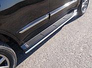 Защита порогов 42,4 мм ТСС для Lexus LX 570 Sport 2014-2015