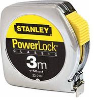 STANLEY, 1-33-218, РУЛЕТКА ИЗМЕРИТЕЛЬНАЯ “POWERLOCK” В МЕТАЛЛИЧЕСКОМ КОРПУСЕ 3М Х 12,7ММ Б/УП.