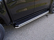 Защита порогов 42,4 мм ТСС для Dongfeng DF6 2.3D Luxury 2022-