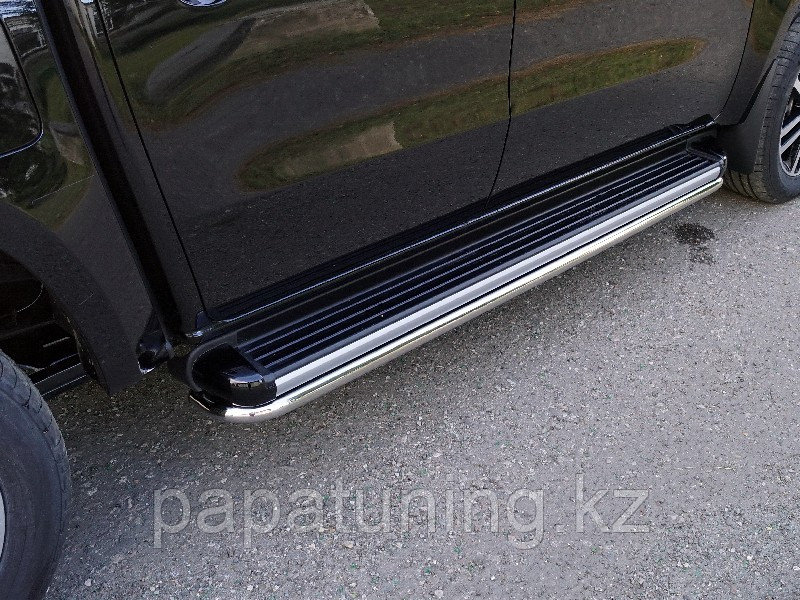Защита порогов 42,4 мм ТСС для Dongfeng DF6 2.3D Luxury 2022-, фото 1