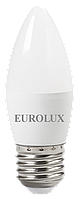 Лампа светодиодная EUROLUX LL-E-C37-6W-230-4K-E27