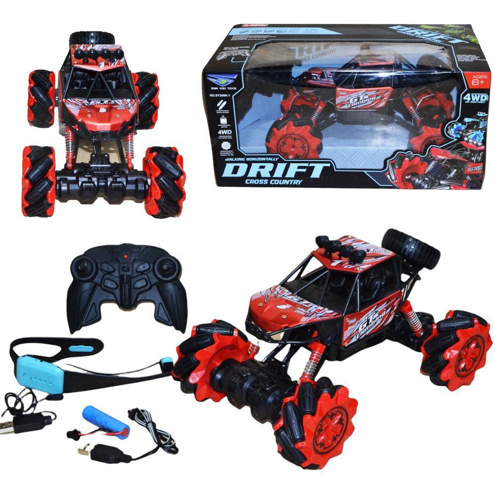 Помятая упаковка!!! SY205K-1 Drift cross country 4wd вездеход на р/у боковое движение, 4 функции, 36*17см