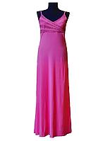 Длинное Вечернее Платье на Бретельках Розового Цвета 42 размера