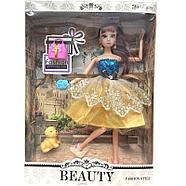 Помятая упаковка!!! D17-1846B Beauty кукла в нарядном платье  питомец  цена за 1шт 32*23см, фото 5