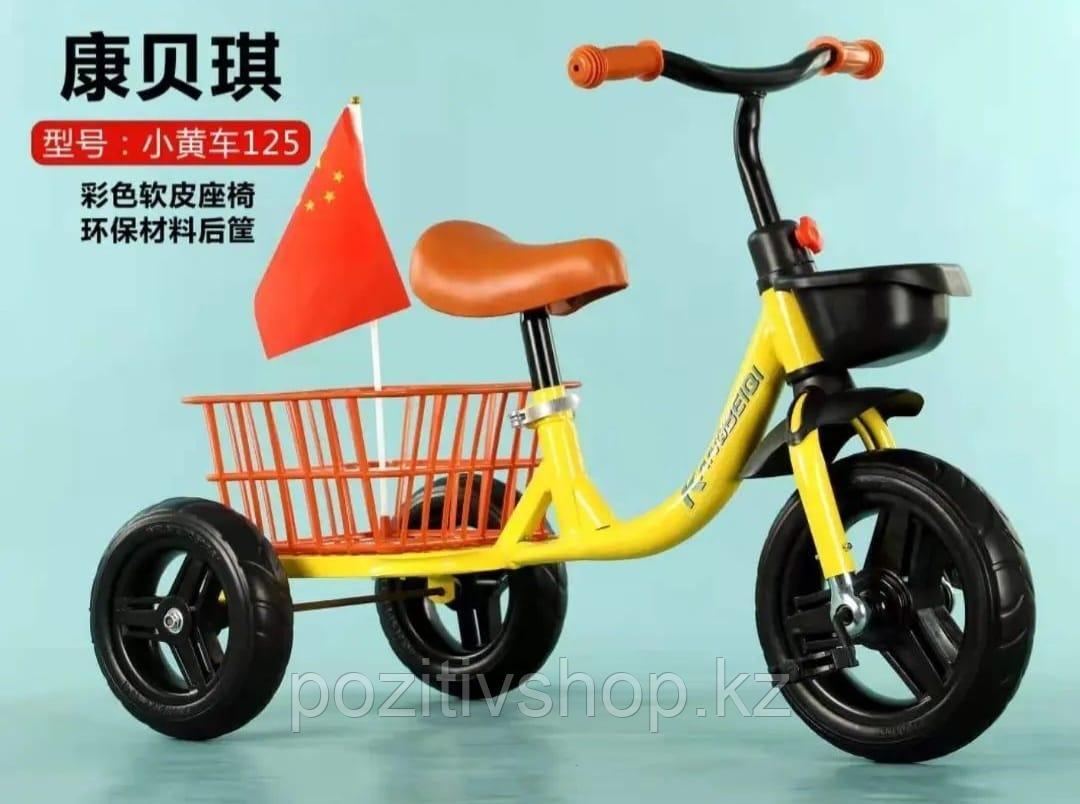 Велосипед трехколесный E528 желтый - фото 1 - id-p108348332