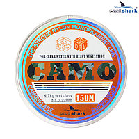 Леска EastShark 3D CAMO 150 м 0,30 мм зеленая