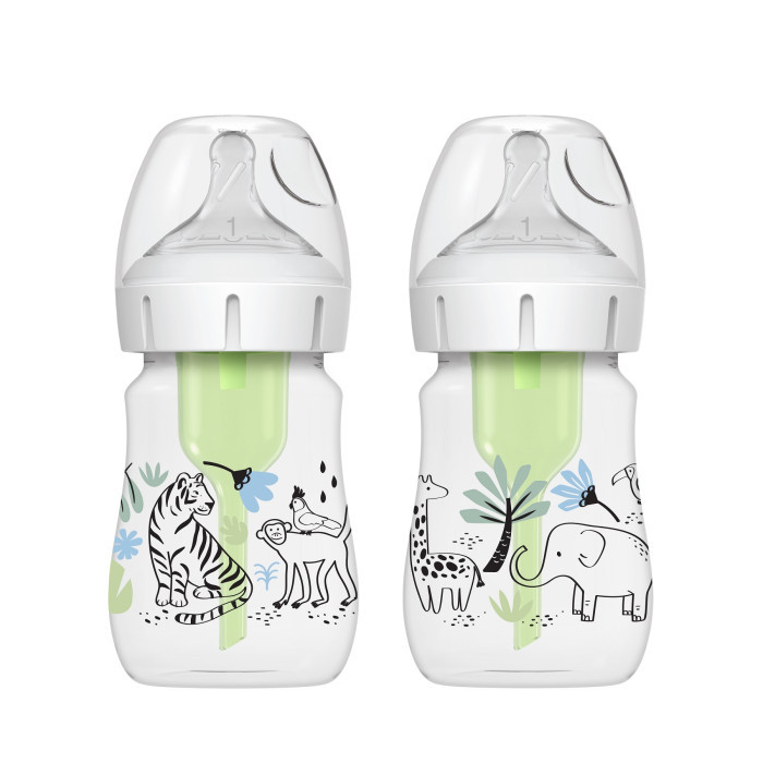 Антиколиковая бутылочка Dr.Brown's с широким горлышком 270 мл 2 шт Африка, BPA-free, фото 1