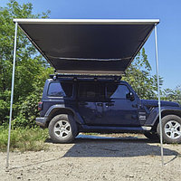 Маркиза, тент боковой для автомобиля Gudes AB-3x3-HL-SVR (алюминиевый чехол)