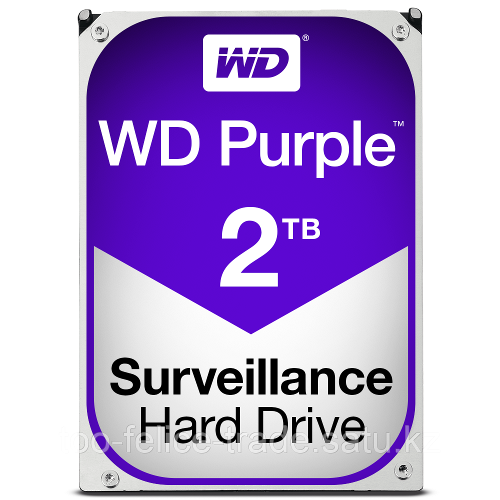 Жёсткий диск WD Purple WD20PURX 2ТБ 3,5" IntelliPower 64MB (SATA-III) DV - фото 1 - id-p94249067