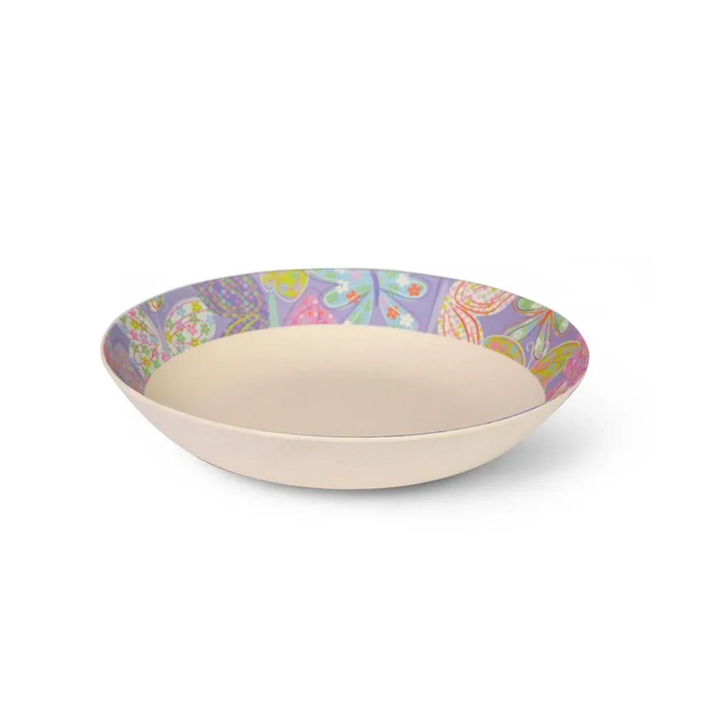 9485 FISSMAN Тарелка глубокая FLOWER 22х4,4 см (бамбуковое волокно)