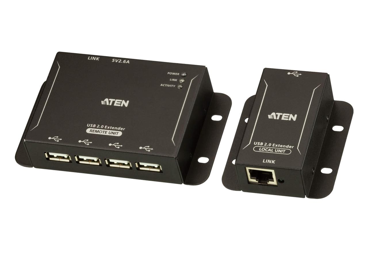 4-портовый USB 2.0-удлинитель по кабелю Cat 5 (до 50 м)  UCE3250 ATEN