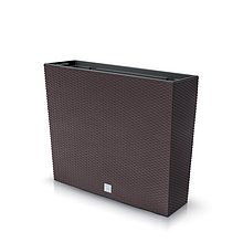 Горшок балконный плетенный c внутренней вставкой Rato CASE DRC600T | Prosperplast Шоколад