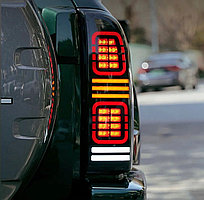 Задние фонари на Nissan Patrol Y61 1997-09 тюнинг (Темные)