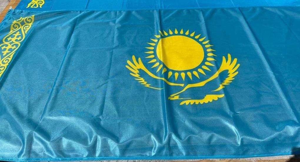 Флаг Республики Казахстан 1*2. уличный - фото 1 - id-p108379420