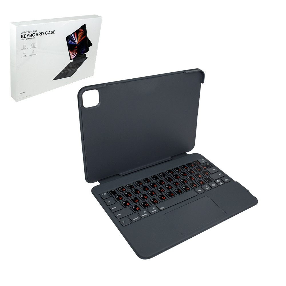 Чехол для Apple iPad Pro 12.9 Benks с клавиатурой и Touch Pad, (KB02), Gray - фото 1 - id-p108378771