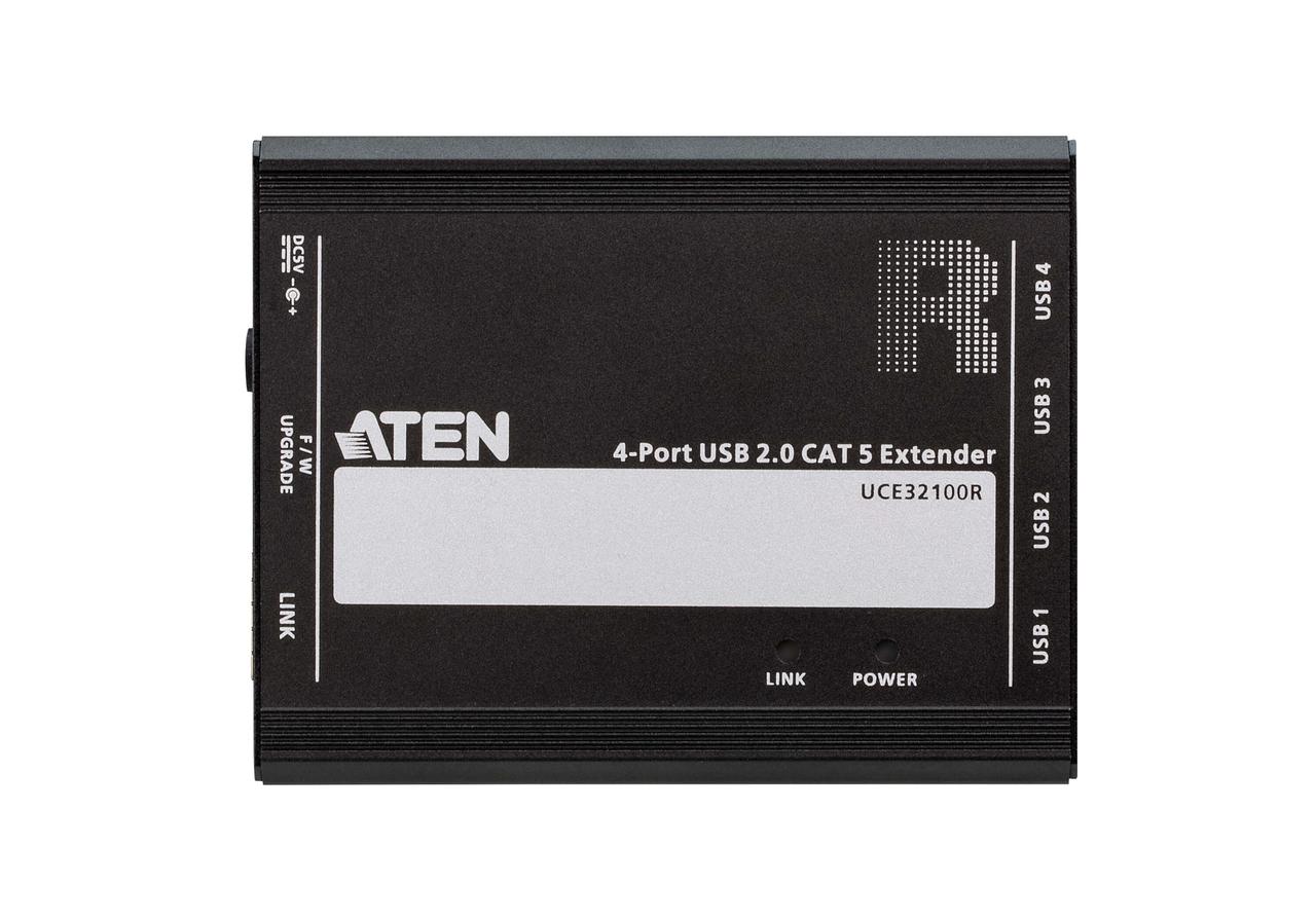 4-портовый USB 2.0-удлинитель по кабелю Cat 5 (100м) UCE32100 ATEN - фото 2 - id-p108379905