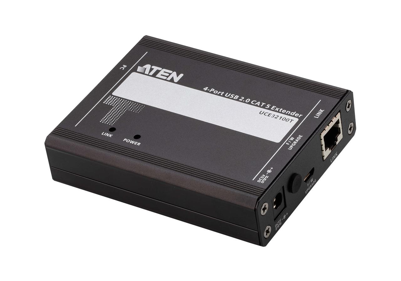 4-портовый USB 2.0-удлинитель по кабелю Cat 5 (100м) UCE32100 ATEN - фото 4 - id-p108379905