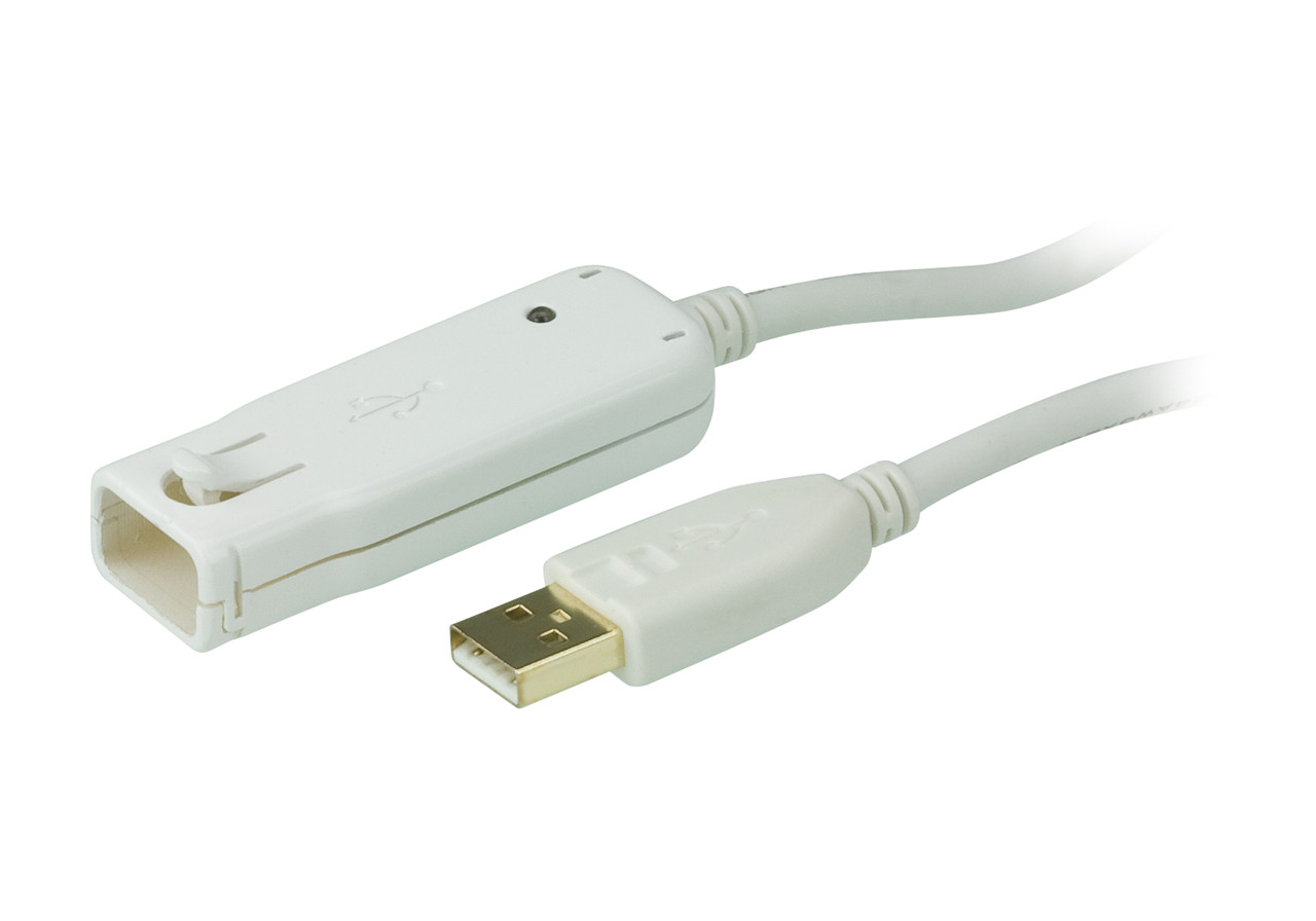 Кабель-удлинитель USB 2.0 12м (с гирлядным подключением до 60м)  UE2120 ATEN
