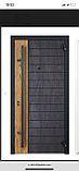 Входная металлическая дверь модель 1784Терморазрывом тик базальт, фото 4