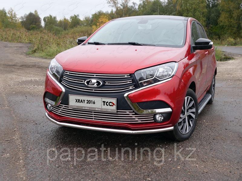 Защита передняя нижняя 42,4 мм ТСС для Lada XRAY 2016-, фото 1