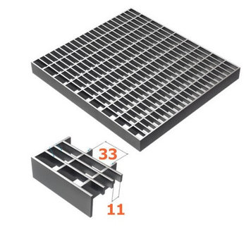 Прессованный решетчатый настил оцинкованный. 1000х1000х30мм Купить в Астане. - В наличии
