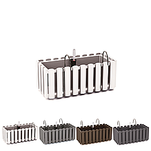 Горшок балконный навесной с системой полива Boardee FancyCase DDEF400W | Prosperplast