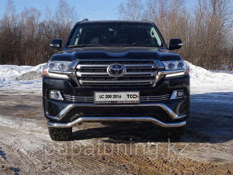 Защита передняя нижняя 60,3 мм (волна) ТСС для Toyota Land Cruiser 200 EXECUTIVE 2016-2018, фото 1