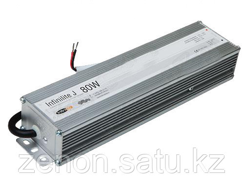 Блок питания 80W IP67 INFINILITE J =12V DC, ток 6.67A, влагозащ., металл, 182х40х22 мм, Slim - фото 1 - id-p107856849