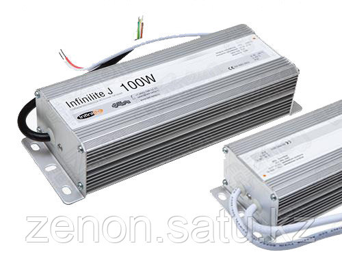 Блок питания 100W IP67 INFINILITE J =12V DC, ток 8.33A, влагозащ., металл, 218х40х22 мм, Slim - фото 1 - id-p107860793