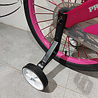 Детский двухколесный велосипед "Prego" для девочек. Версия 2.0. 20" колеса. Розовый. С боковыми колесами., фото 4