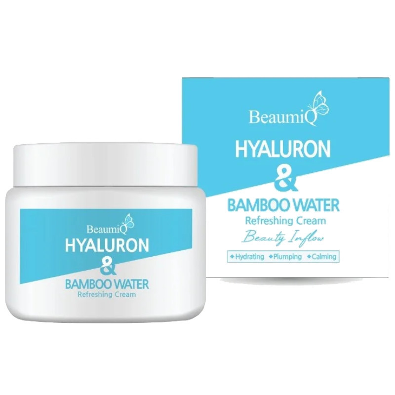 Крем для лица с гиалуроновой кислотой и бамбуковой водой Beaumiq Hyaluron & Bamboo Water Cream, 100мл - фото 1 - id-p108402754