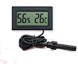 Гигрометр-термометр термогигрометр с выносным датчиком на проводе для инкубаторов складов теплиц, фото 5