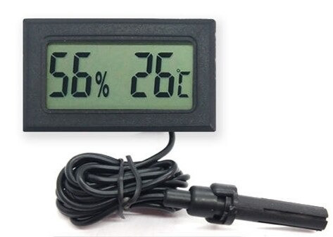 Гигрометр-термометр термогигрометр с выносным датчиком на проводе для инкубаторов складов теплиц