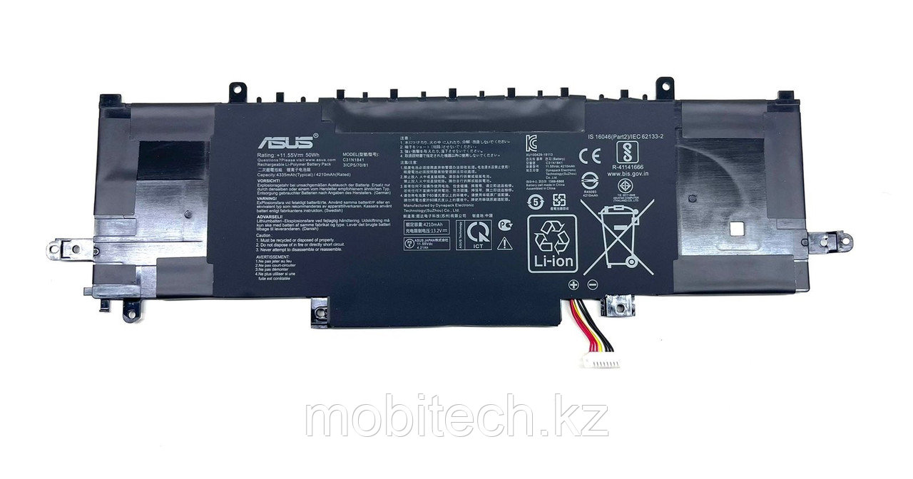 Аккумуляторы Asus C31N1841 11.55V 50Wh 4210mAh ZenBook 14 UX433 UM433 UM434 UX333 UX334 Q427 UM434 батарея - фото 1 - id-p108417513