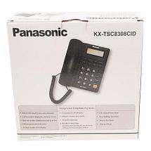Телефонный аппарат с LCD-экраном и калькулятором настольный Panasonic KX-TSC8308CID (Черный), фото 2