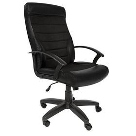 Кресло для руководителя Easy Chair 639 TPU черный, экокожа/ткань, пластик (разобранное)