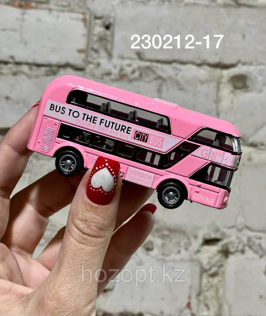 Автобус металлич. без уп. (230212-17) City bus - фото 1 - id-p108174183