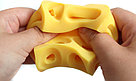Игрушка мялка желтая мышки в сыре антистресс, фото 3